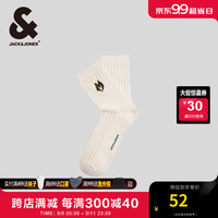 杰克·琼斯（JACK&JONES）秋季NBA联名雄鹿队刺绣潮流百搭休闲舒适运动男款袜子22431Q029 石灰花灰G01 1双 M