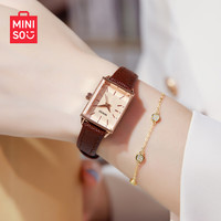 名创优品(MINISO)手表女十大品牌少女简约时尚防水运动复古石英女表