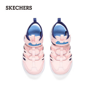 斯凯奇（Skechers）可机洗透气百搭运动鞋子302969L 粉红色/蓝色/PKBL 33.5码