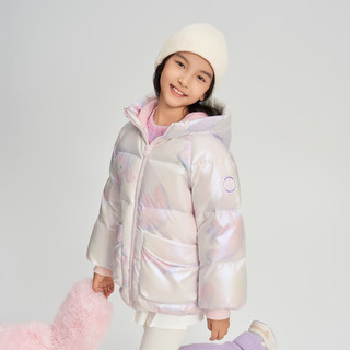  BOSIDENG/波司登 抗菌 女童羽绒服  奇幻绒绒粉9BE8 140/64
