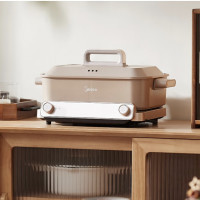 Midea 美的 MC-DLS332266 多功能料理锅 火锅+烤盘+蒸片