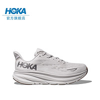 HOKA ONE ONE CLIFTON 9 C9 跑鞋 云雾灰/白色-女 37/230mm