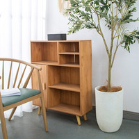 玄之祥石高深圆筒水泥花盆镁泥圆形大号客厅落地绿植水磨石麦饭石