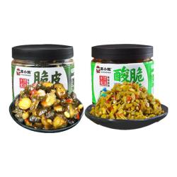 菜小饱 脆皮黄瓜 230g*1瓶+酸脆豆角 230g*1瓶