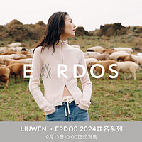 ERDOS【刘雯联名系列】LIUWEN×ERDOS 双开拉链高领抽条修身羊绒衫 樱花粉 160/80A/S