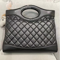 香奈儿(Chanel)23A 女包黑色复古牛皮大号31bag手拎包 黑色 默认1