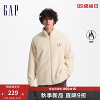 Gap 男女装抱抱绒字母logo抓绒立领外套 609070