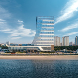 4字打头史低价！海肠正当季，去吃海鲜的好时候！烟台金沙滩英迪格酒店 精品海景房 2晚可拆分（含双早+首轮迷你吧+海景泳池）