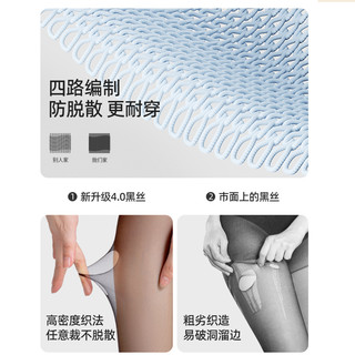 美力城丝袜女夏季超薄隐形黑丝美肤防勾丝裸感光腿肤色连裤袜