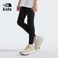 THE NORTH FACE北面童装儿童女吸湿透气保暖紧身裤打底裤女童24年|89XN JK3/宇宙黑 130cm S（130/64）