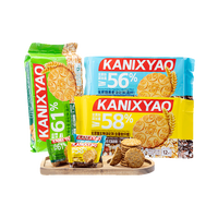卡希妮 Kani 卡妮小妖 无蔗糖消化饼 240g*3包 五物+黑麦+全麦