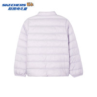 Skechers斯凯奇羽绒服男女童冬季新款梭织短款儿童舒适休闲外套P424K057