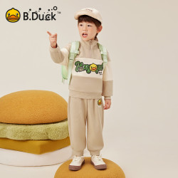 B.Duck 儿童春秋运动卫衣卫裤2件套（限时5折）