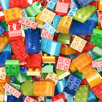 HUIGAO 汇高 大颗粒积木儿童玩具拼装 500g基础颗粒 500g基础颗粒（彩袋装）