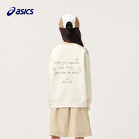 asics【商城同款】亚瑟士童装秋季长袖拼接卫衣童趣印花2024新品