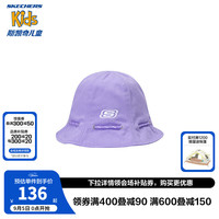 Skechers斯凯奇童装时尚百搭春秋季男女童帽子儿童防晒渔夫帽L324K029 郁金香紫/00P0 均码