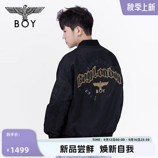 BOY LONDON秋24男女同款外套哥特印花潮牌夹克棒球服N25005 黑色 M