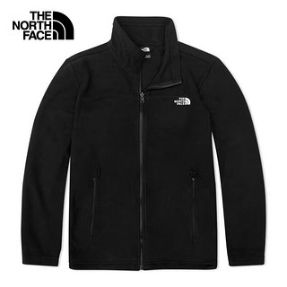 THE NORTH FACE 北面 24秋冬北面抓绒衣男款户外厚款舒适保暖冲锋衣内胆抓绒外套88R8 4H0/宇宙黑