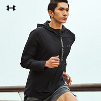 安德玛 UNDERARMOUR）春夏Out The Storm男子跑步运动夹克1376794 黑色002 XL