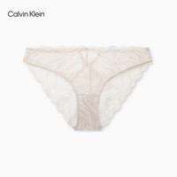 Calvin Klein内衣24秋季女士美拉德ck性感蕾丝棉质裆比基尼三角内裤女QF7927AD  1条