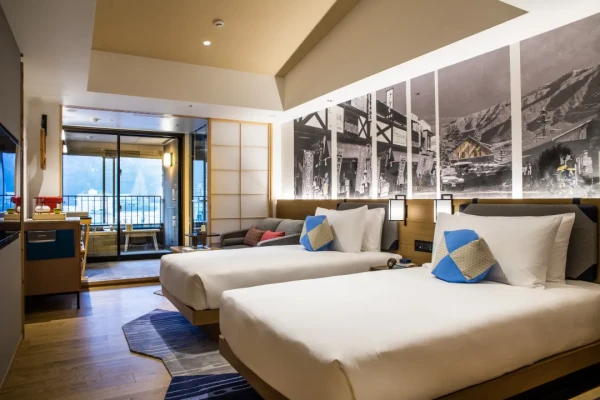 看红叶、赏雪！间间有私汤！日本HotelIndigo箱根强罗英迪格酒店 随机房型标准河景房（带私人温泉）1晚（含双早）