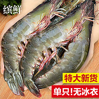 缤鲜 山东 国产青岛大虾鲜虾盒装大虾2030规格净重1.5kg-源头直发