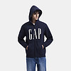 Gap 盖璞 男士印花字母logo抓绒连帽卫衣 660128