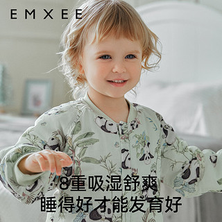 嫚熙（EMXEE）婴儿分腿睡袋儿童宝宝秋冬季 竹棉羊毛桑蚕丝睡袋 【适暖】晨曦庄园 18-24℃ 120码