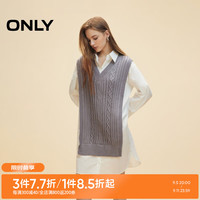 ONLY2024秋季新款设计感假两件衬衫裙翻领短裙连衣裙女|124307060 C39