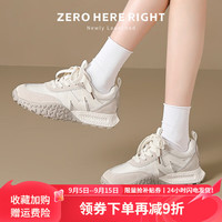 ZHR德训鞋女2024春秋新款厚底美式复古休闲鞋软底运动小白鞋子