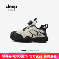 Jeep儿童鞋子中大童春秋轻便软底跑步女童2024新款防滑户外运动鞋男童