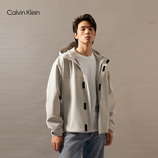 Calvin Klein Jeans【防风防泼水】24秋季男士ck山系户外宽松外套J326600 PD7-卡其米 L