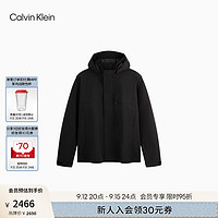 Calvin Klein Jeans【防风防泼水】24秋季男士ck山系户外宽松外套J326600 BEH-太空黑 XL