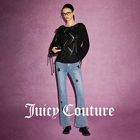 Juicy Couture 橘滋 星语星愿logo印花五角星女式牛仔裤