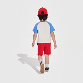Gap男女幼童2024春夏纯棉小熊logo短袖T恤儿童装上衣586669