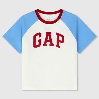 Gap男女幼童2024春夏纯棉小熊logo短袖T恤儿童装上衣586669