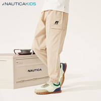 诺帝卡 NAUTICA【儿童城市户外】 男童女童长裤春秋季薄款工装裤 卡其色 120cm