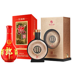 LANGJIU 郎酒 红花郎十年第四代53度酱香型白酒 500ml/瓶 +习酒窖藏藏品53°