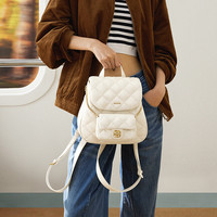 欧时纳双子星子母双肩包包2024山茶花小香风菱格旅游通勤背包