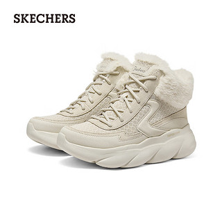 斯凯奇（Skechers）女士云朵大底加绒靴168063 雪白色/WWHT 39.5