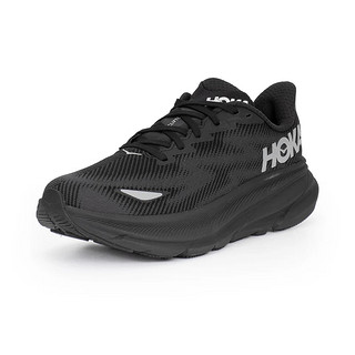 HOKA ONE ONE男女款克利夫顿9公路跑步鞋Clifton 9回弹缓震 1141490女款-BBLC-黑色 7