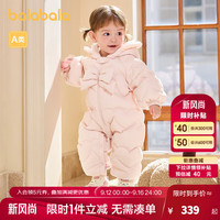 巴拉巴拉连体衣婴儿秋冬装外出加绒抱衣哈衣爬服2024新款保暖萌趣