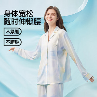 婧麒（JOYNCLEON）云慕丝月子服薄款产后纯喂奶棉家居服哺乳睡衣秋季 【姹紫嫣红】 XXL（适合体重145-155斤）