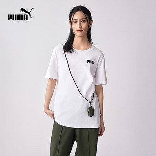 PUMA 彪马 男子休闲圆领短袖T恤 ESS TEE 671260 白-02 S(170/92A)