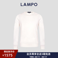 蓝豹(LAMPO)【24AW新品】轻奢高支丝羊绒混纺圆领套头长袖羊毛衫亲肤保暖