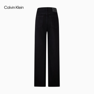 Calvin Klein Jeans【复刻90系列】24秋季女ck纯棉复古黑色直筒牛仔裤40WL794 JW4-牛仔黑 29