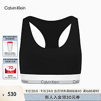 Calvin Klein内衣【摩登引力带Air系列】24秋季女ck无钢圈轻运动文胸QF7969AD UB1-太空黑 S