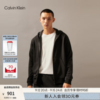 Calvin Klein运动【吸湿速干】24秋季男ck印花运动服拉链开衫连帽卫衣GMF4J410