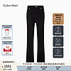 Calvin Klein Jeans24秋季新款女士ck复古高腰合体修身显瘦微喇牛仔裤J224467 1BY-