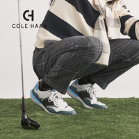 歌涵colehaan/男士复古阿甘鞋 24年秋季皮革拼接户外运动跑步鞋休闲鞋 白色/蓝色-C38975 40